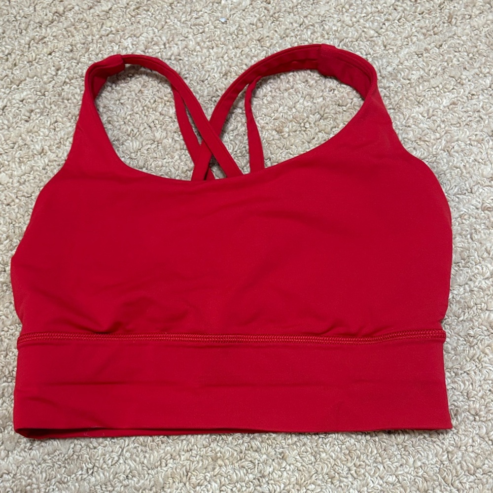 lululemon red sports bra athletic wear